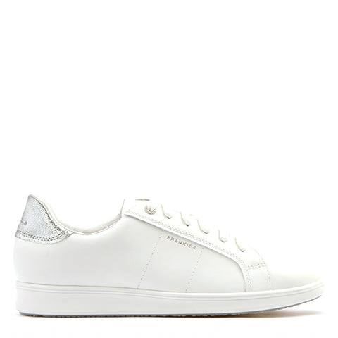 JACKIE V - WHITE/SILVER LEATHER