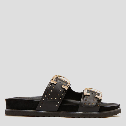 DEON - BLACK STUD LEATHER