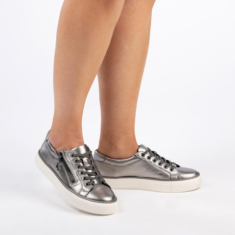 PAMELA XF - PEWTER LEATHER