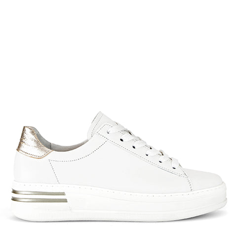 G46.395 - OFFWHITE/PLATINO LEATHER