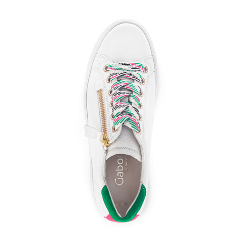 G46.465 - WHITE MULTI COLOUR LEATHER