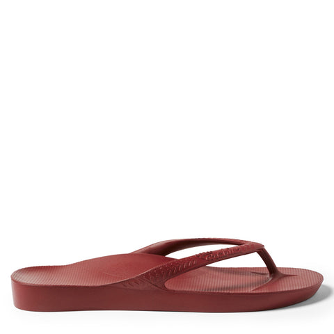 ARCH SUPPORT THONGS - SANGRIA RED