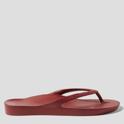 ARCH SUPPORT THONGS - SANGRIA RED