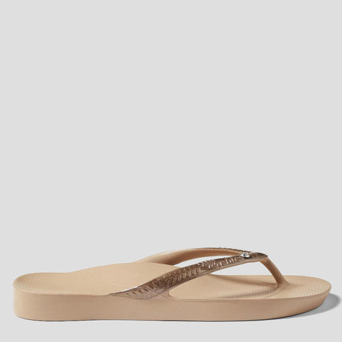 ARCH SUPPORT THONGS SHIMMER - SHIMMER BRONZE