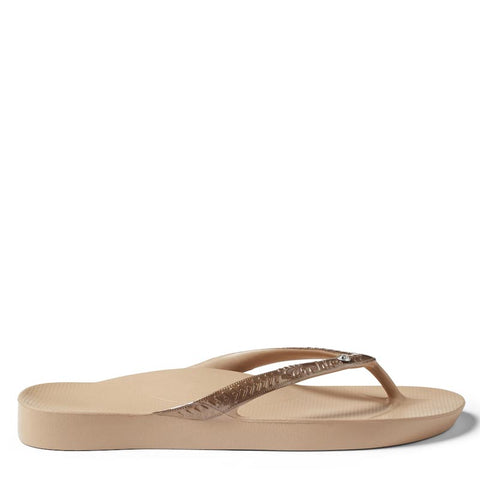 ARCH SUPPORT THONGS SHIMMER - SHIMMER BRONZE