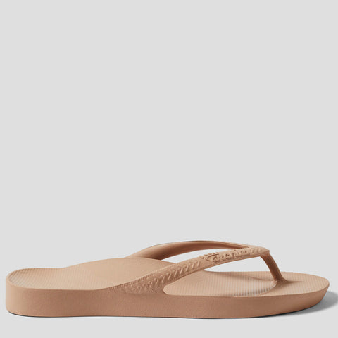 ARCH SUPPORT THONGS - TAN