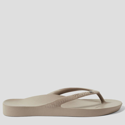 ARCH SUPPORT THONGS - TAUPE