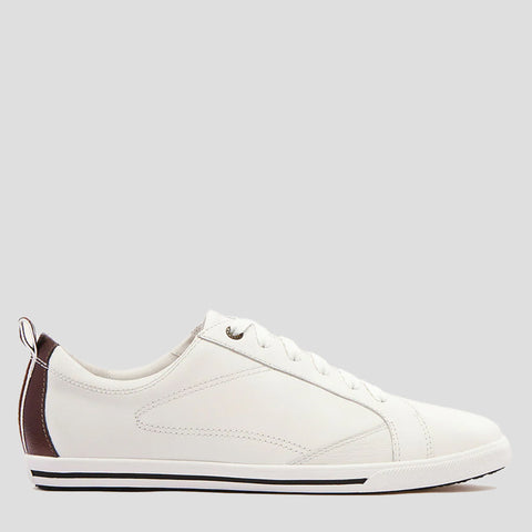 ASHER - WHITE/BRONZE LEATHER