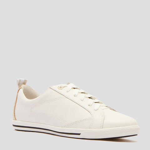 ASHER - WHITE/GOLD LEATHER