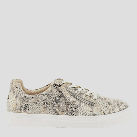 KLOUDS CARA PRINT - TAUPE SNAKE PRINT LEATHER