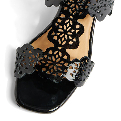 COACHY W - BLACK-BLACK HEEL PATENT