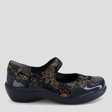 GUMMIBEAR W - BLACK ROYAL PRINT PATENT SUEDE