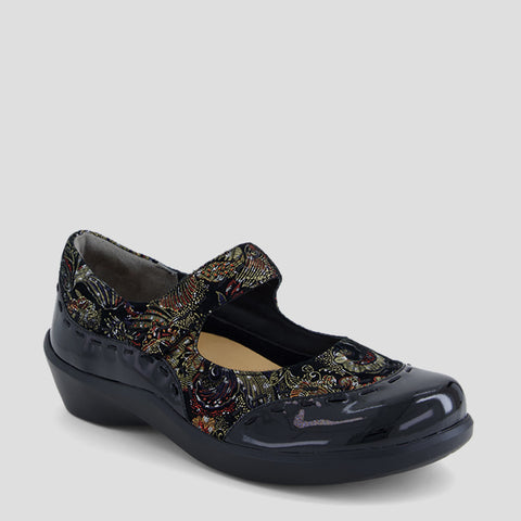 GUMMIBEAR W - BLACK ROYAL PRINT PATENT SUEDE