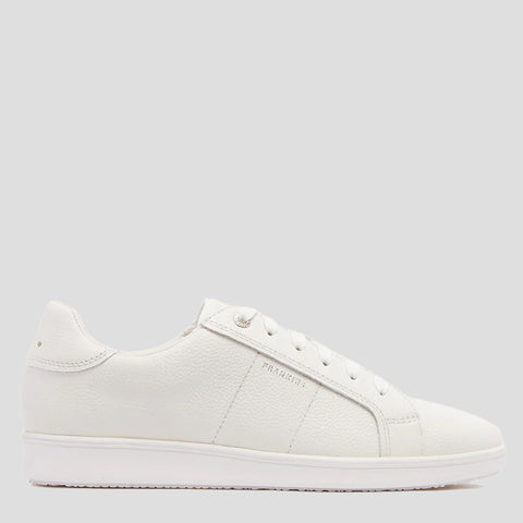 JACKIE V - WHITE TUMBLED LEATHER