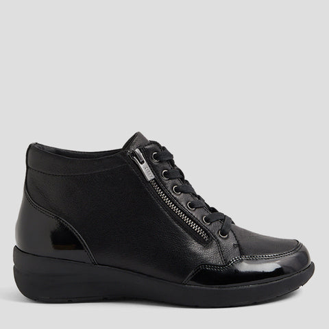 NEONNE W - BLACK-BLACK PATENT-LEATHER