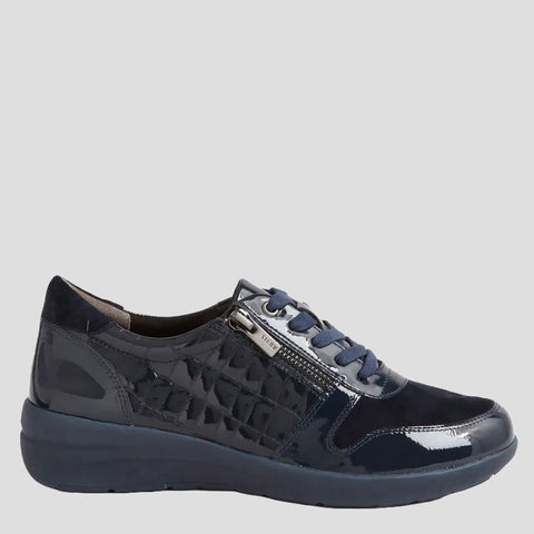 NEWTON W - NAVY-MIX LEATHER