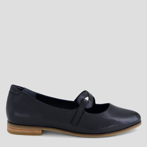 OWAIS XF - BLACK LEATHER-NATURAL HEEL