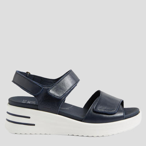 SADIAS XW - NAVY LEATHER -WHITE SOLE