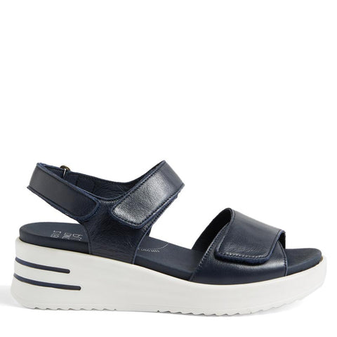 SADIAS XW - NAVY LEATHER -WHITE SOLE