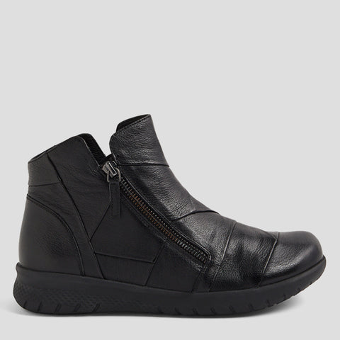 SISLEY XF - BLACK LEATHER-BLACK SOLE