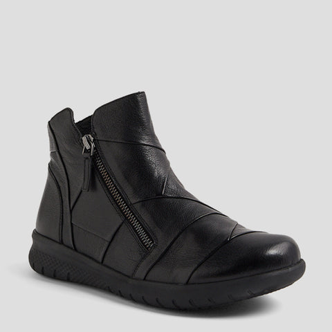 SISLEY XF - BLACK LEATHER-BLACK SOLE