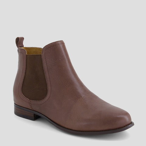 TALIA XF - CHOC LEATHER -CHOC HEEL