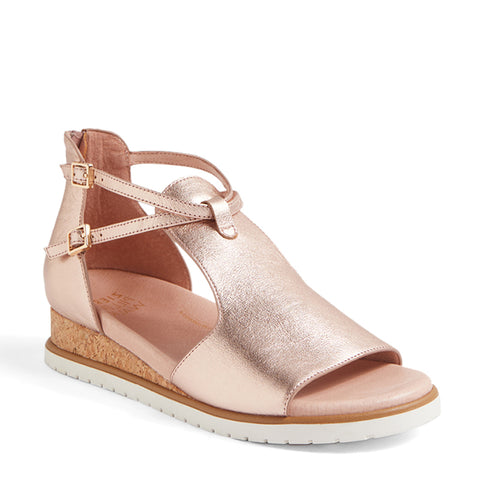 VEERAY W - PALE ROSE GOLD LEATHER-WHITE SOLE