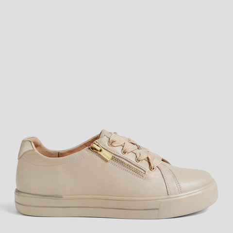 AUDRY W - ALMOND-PALE GOLD LEATHER