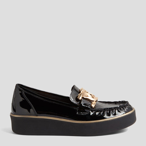 ZURINA W - BLACK PATENT LEATHER-BLACK SOLE