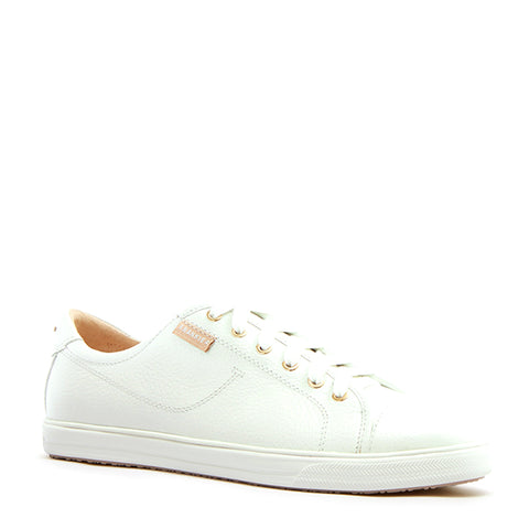 NAT III - WHITE TUMBLED LEATHER