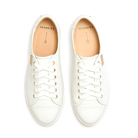 NAT III - WHITE TUMBLED LEATHER